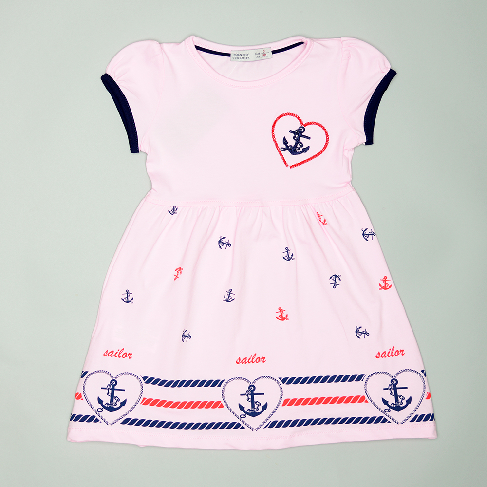 Платье на девочку морячка